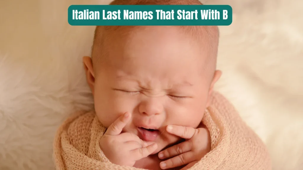 Italian Last Names That Start With B