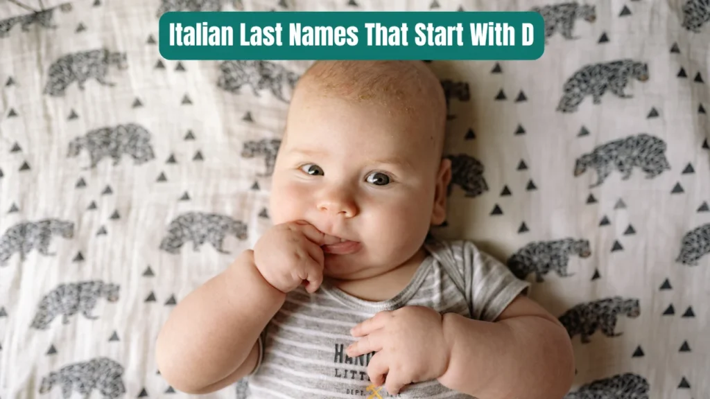 Italian Last Names That Start With D