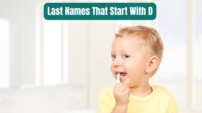 Last Names That Start With D