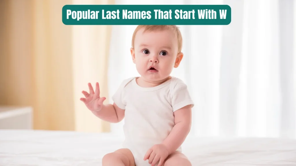 Popular Last Names That Start With W