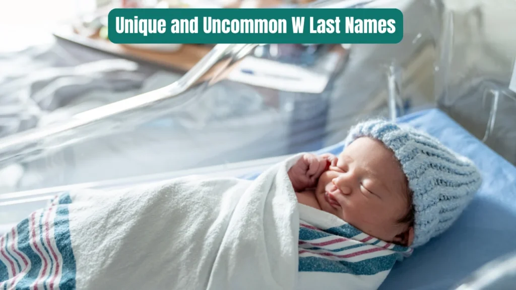 Unique and Uncommon W Last Names