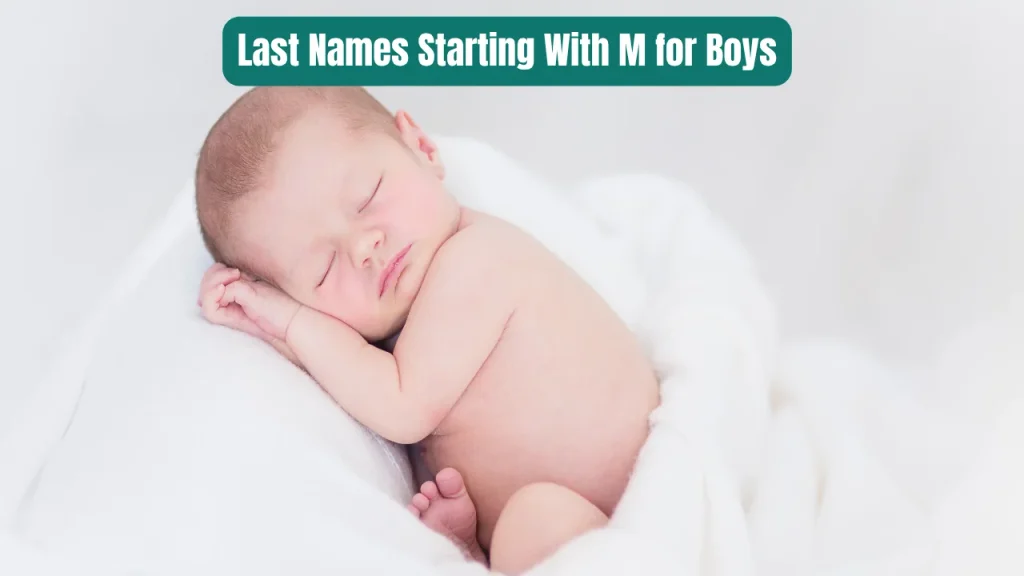 Last Names Starting With M for Boys
