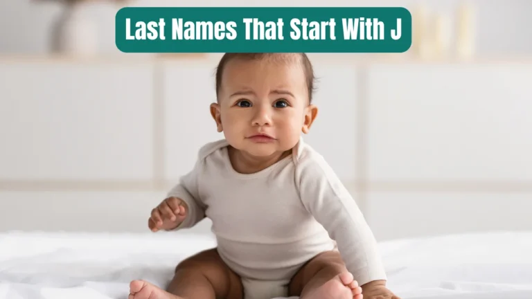 Last Names That Start With J